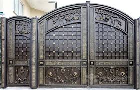 Wrought Iron Style Steel Gates